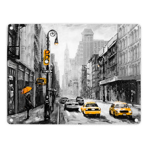 New York City Taxi Metallschild