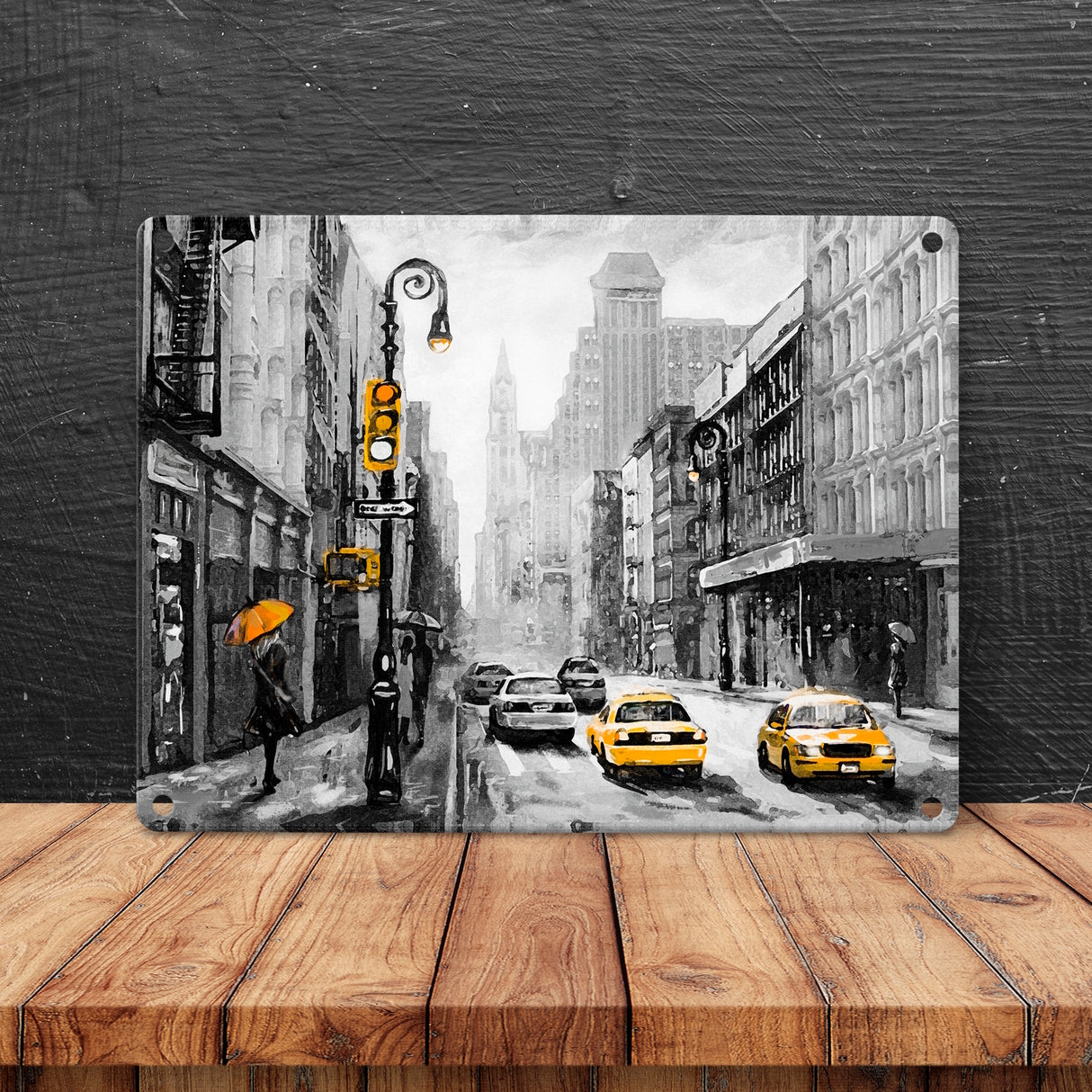 New York City Taxi Metallschild