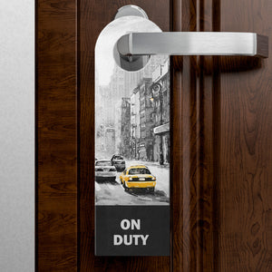 Off duty und on duty New York City Taxi Türhänger