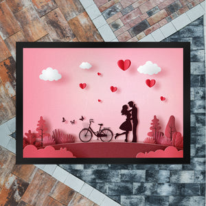 True Love in Red Fußmatte