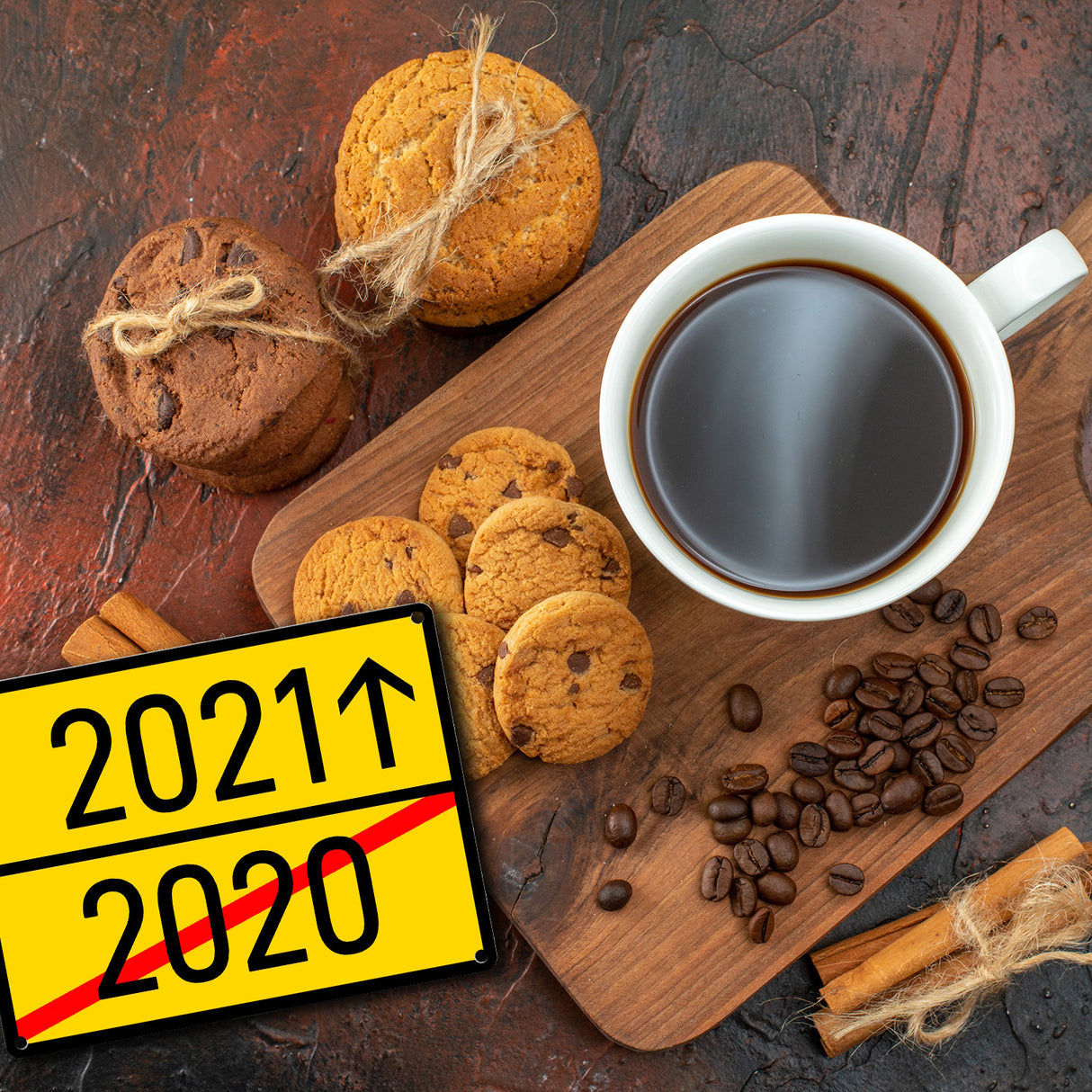 Anfang 2021 Ende 2020 Stadtschild Metallschild