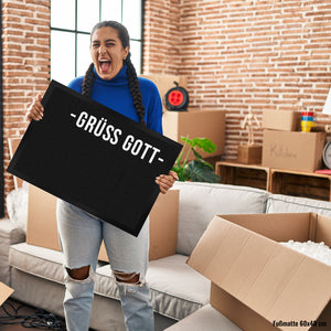 Grüß Gott Dialektgrüße Fußmatte