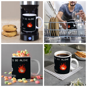 Dangerous to go Alone Kaffeebecher für alle Retro Zocker mit Pixel-Motiv