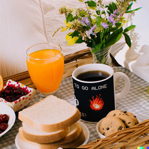 Dangerous to go Alone Kaffeebecher für alle Retro Zocker mit Pixel-Motiv