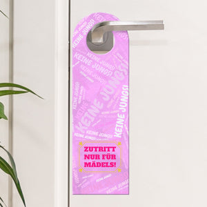 Zutritt nur für Mädels! - Girls Only! Türhänger