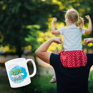 Für den besten Papa Kaffeebecher mit Wasserfarben Motv