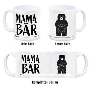 Mama Bär Kaffebecher mit süßem Bärenmotiv Kaffeebecher