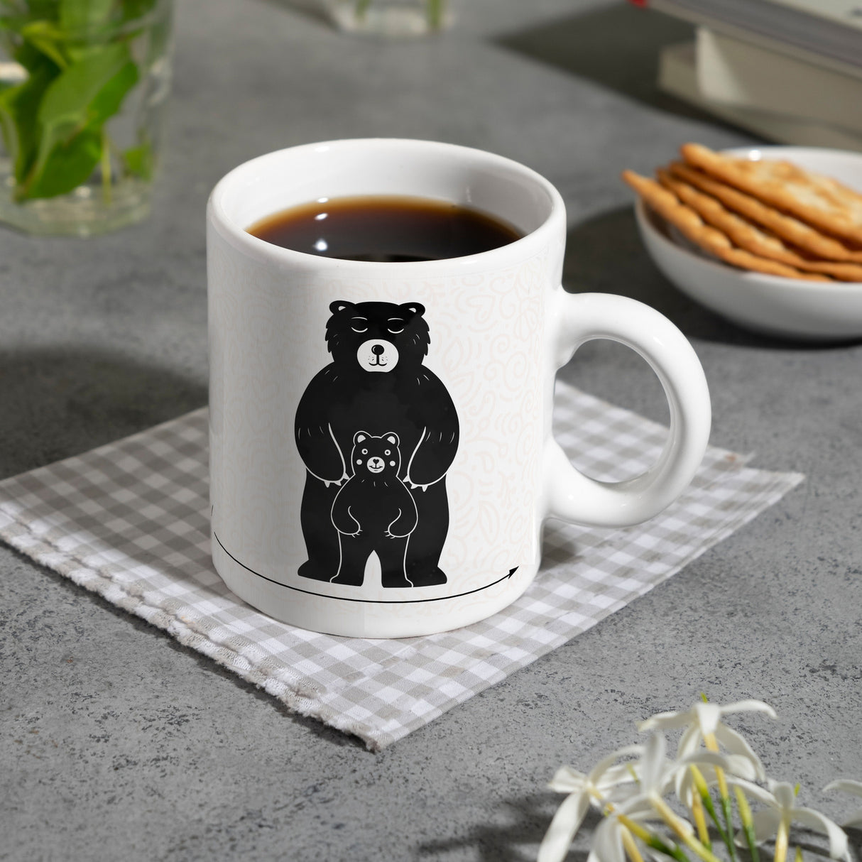 Mama Bär Kaffebecher mit süßem Bärenmotiv Kaffeebecher