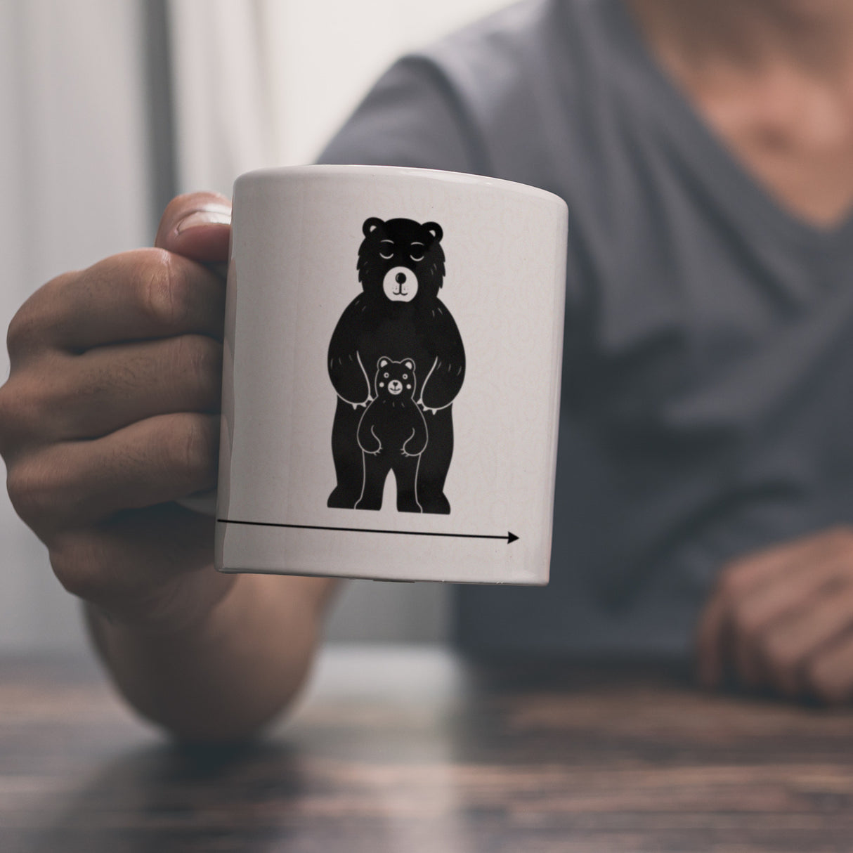 Papa Bär Kaffebecher mit süßem Bärenmotiv Kaffeebecher