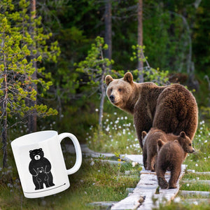 Papa Bär Kaffebecher mit süßem Bärenmotiv Kaffeebecher