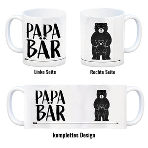 Papa Bär Kaffebecher mit süßem Bärenmotiv Kaffeebecher