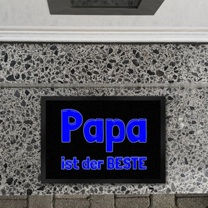 Papa ist der Beste Fußmatte Schuhabstreifer und Blau