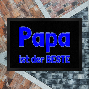 Papa ist der Beste Fußmatte Schuhabstreifer und Blau