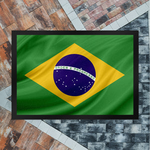Brasilien Fahne und Flagge Fussmatte Fanartikel