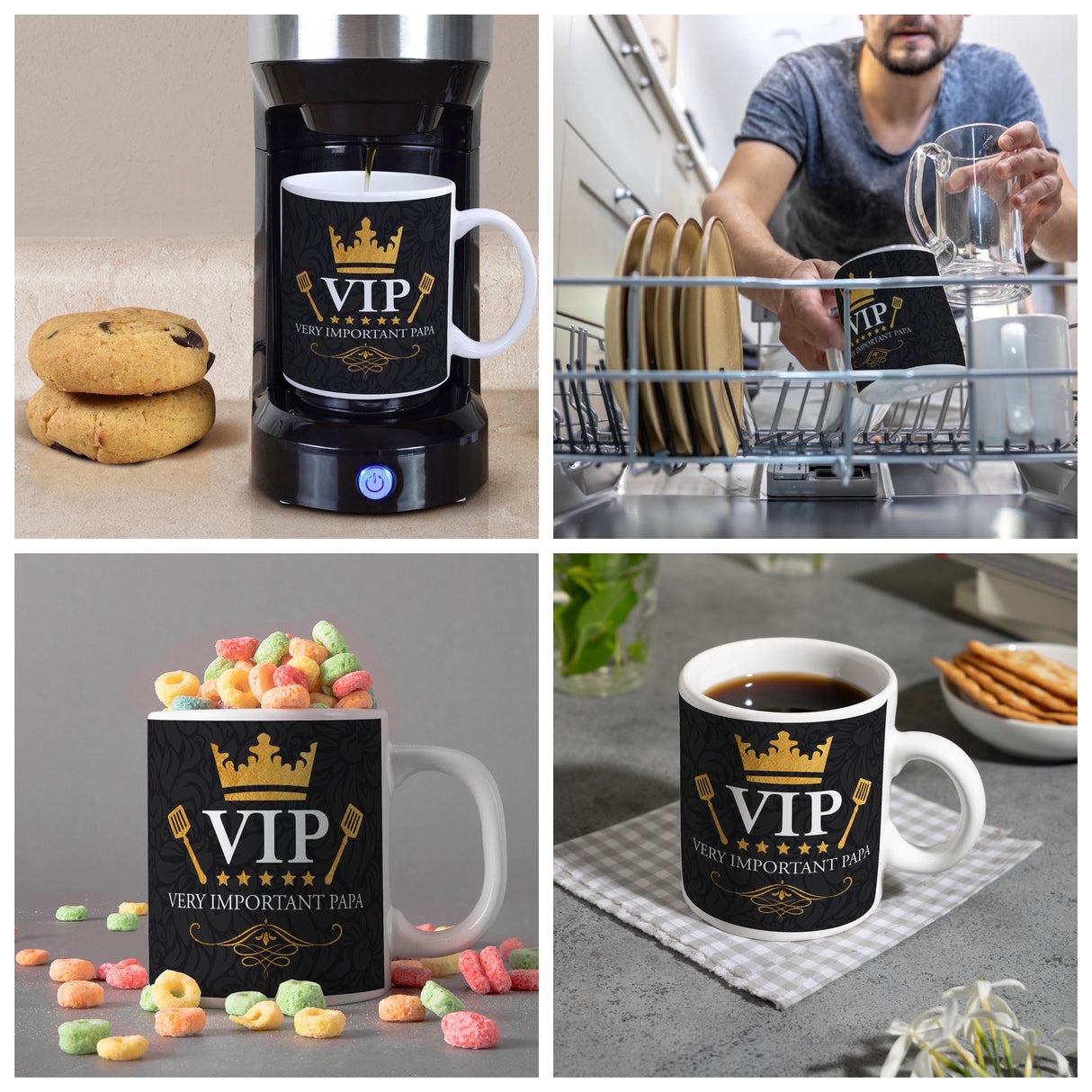 Very Important Papa Kaffeebecher mit VIP Motiv