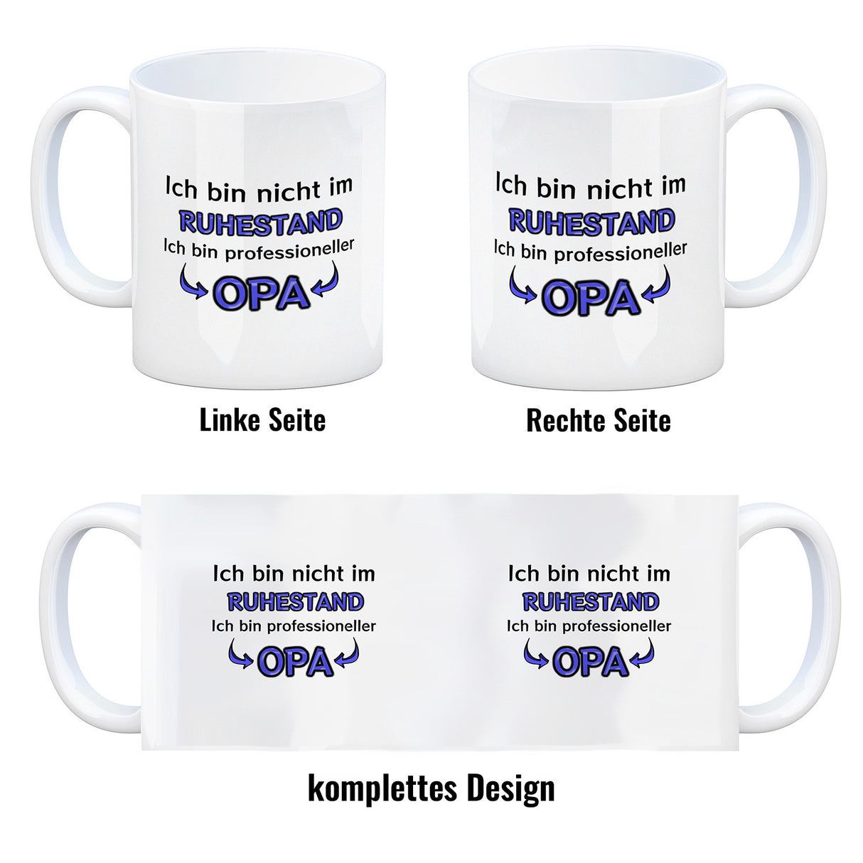 Kaffeebecher Ich bin nicht im Ruhestand. Ich bin professioneller Opa Rente