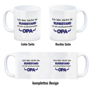Kaffeebecher Ich bin nicht im Ruhestand. Ich bin professioneller Opa Rente