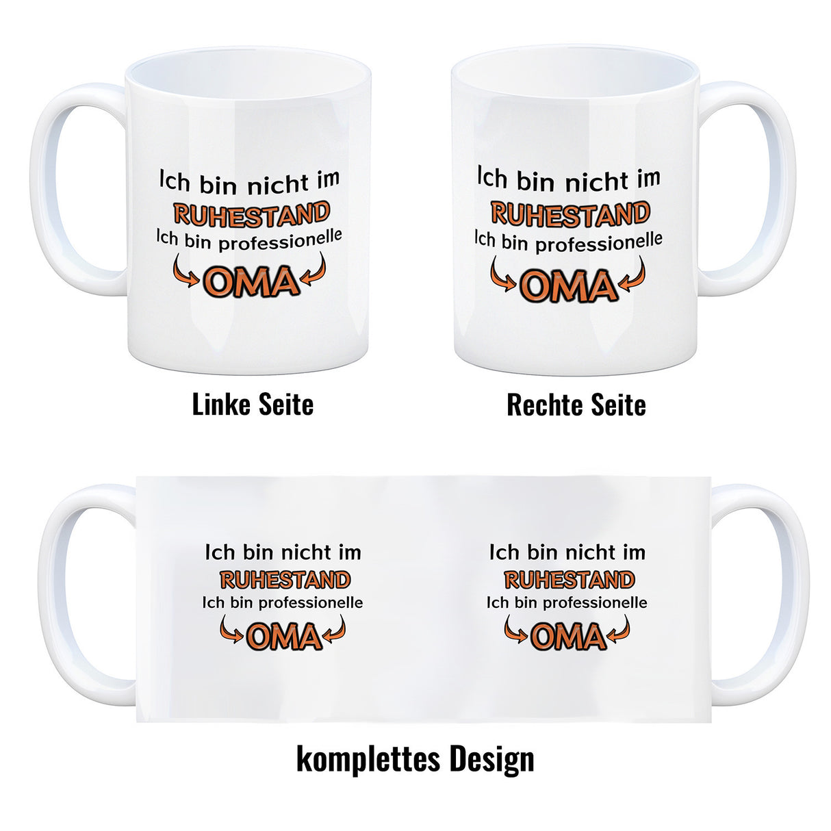 Ich bin nicht im Ruhestand. Ich bin professionelle Oma Kaffeebecher
