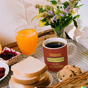 Kaffeebecher Mama du bist großartig - Meterstab Muttertag Geschenk