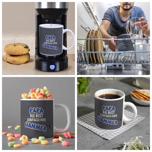 Kaffeebecher Papa Du bist einfach der Hammer - Vatertag Tasse