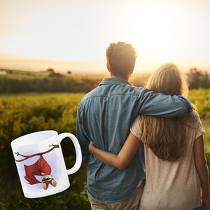 Ich liebe es abzuhängen Kaffeebecher mit lustiger Fledermaus