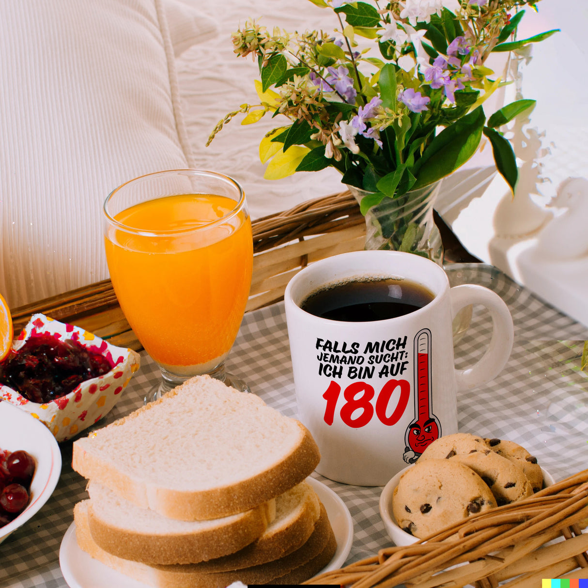 Falls mich jemand sucht: Ich bin auf 180 Kaffeebecher mit lustigem Spruch und Cartoon