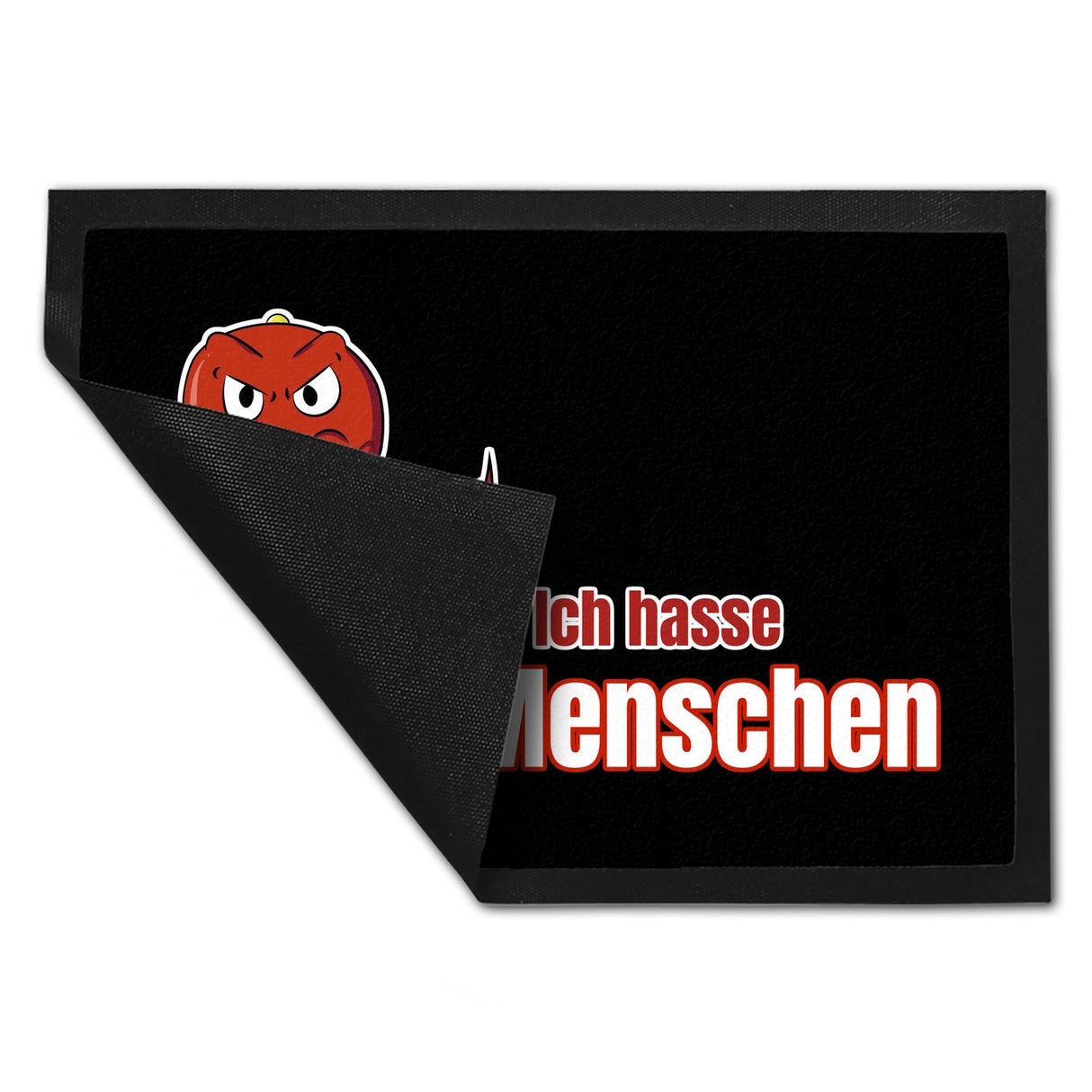 T-Rex Fußmatte in 35x50 cm mit Spruch Ich hasse Menschen
