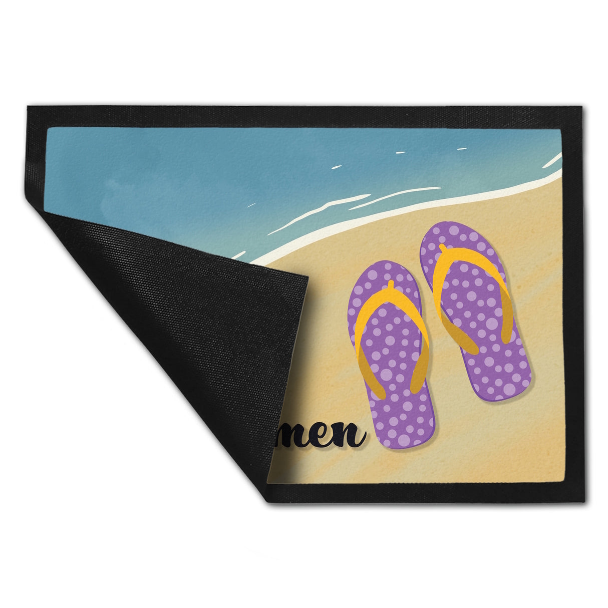 Willkommen - Fußmatte mit Strandmotiv