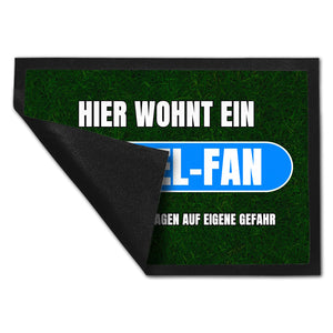 Hier wohnt ein Neapel-Fan Fußmatte in 35x50 cm mit Rasenmotiv