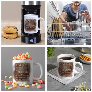 Kaffee - Kaffeebecher mit Wortdefinition