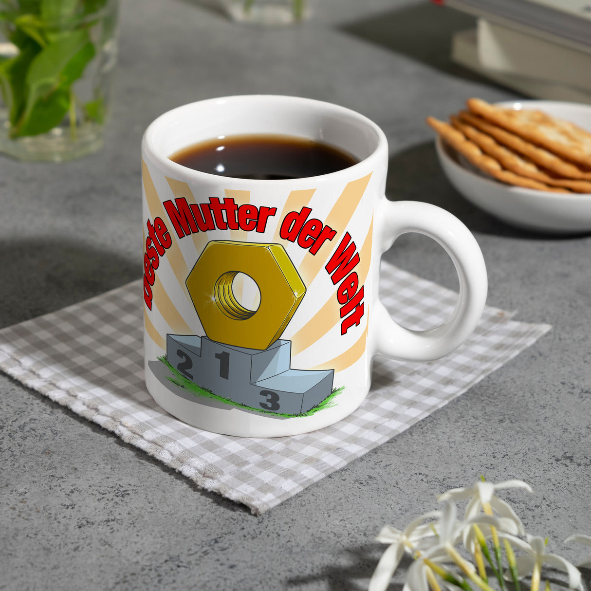 Kaffeebecher beste Mutter der Welt Geschenk zum Muttertag für Mama Handwerk