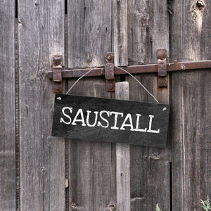 Saustall Metallschild das perfekte Türschild fürs Kinderzimmer