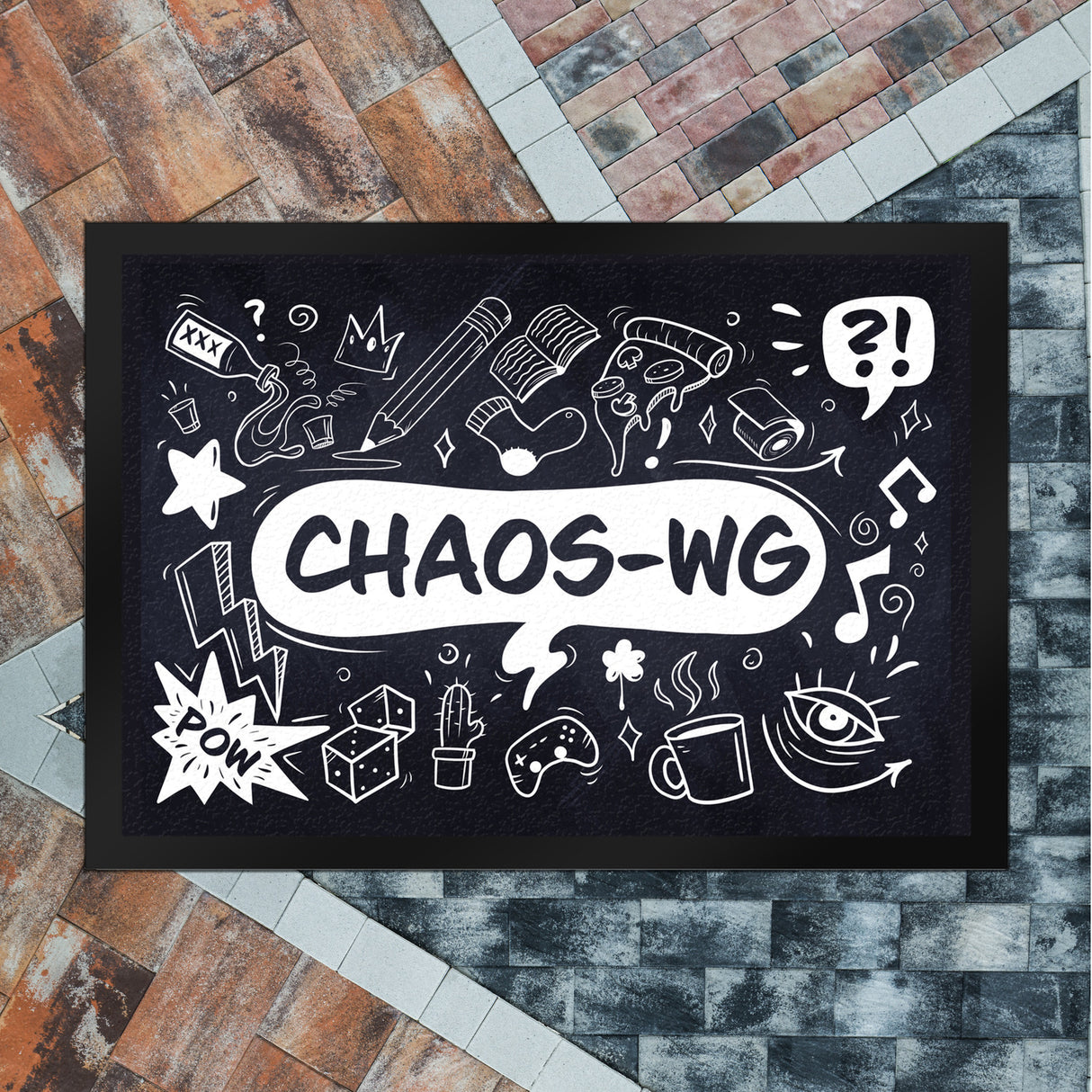 Fußmatte mit Chaos WG Motiv - mit vielen witzigen Comicdesigns