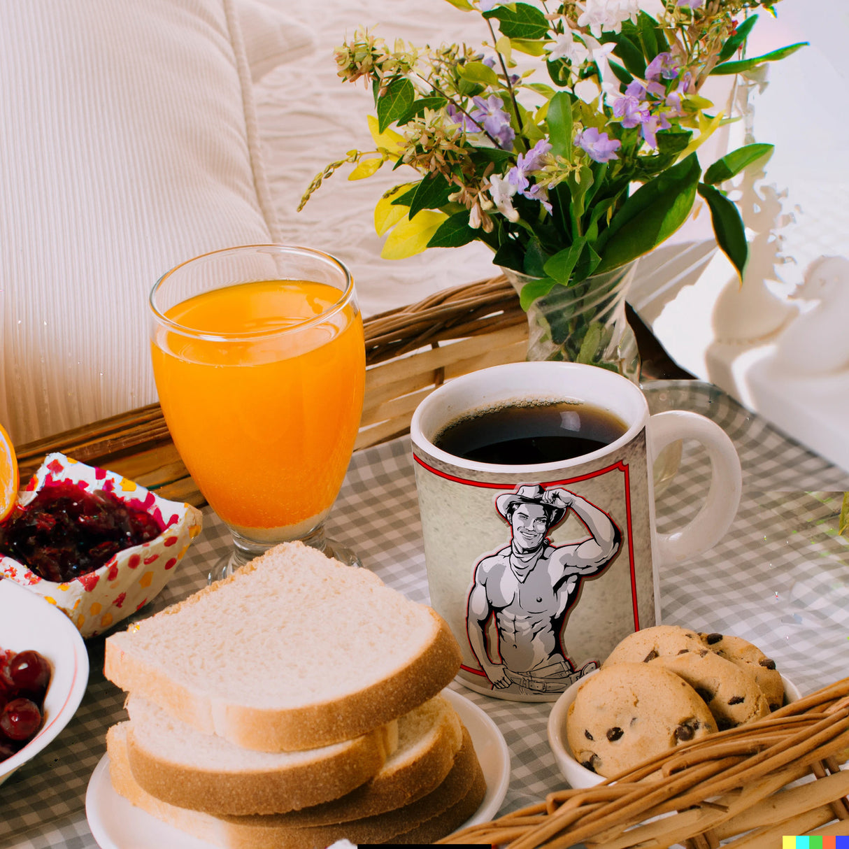 Kaffeebecher mit sexy Cowboy und Spruch - Ich will 'nen Cowboy als Mann