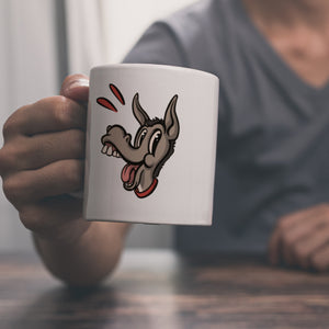 Kaffeebecher mit Spruch - Ich brauche keinen Therapeuten. Ich hab ja meine Esel