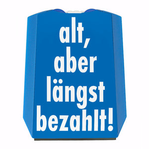 Alt, aber längst bezahlt Parkscheibe für dein Auto mit 2 Einkaufswagenchips