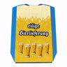 Bier Parkscheibe mit Spruch eilige Bierlieferung mit 2 Einkaufswagenchips