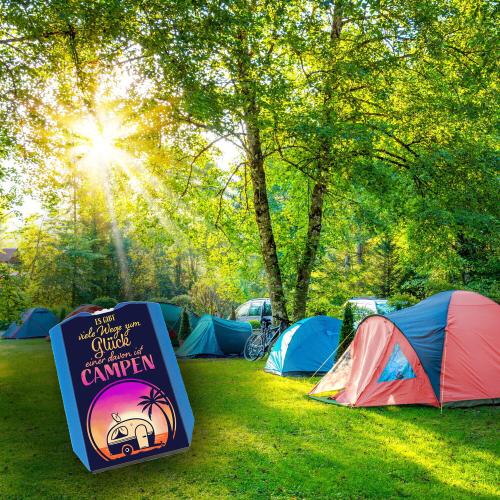 Es gibt viele Wege zum Glück einer davon ist Campen Parkscheibe