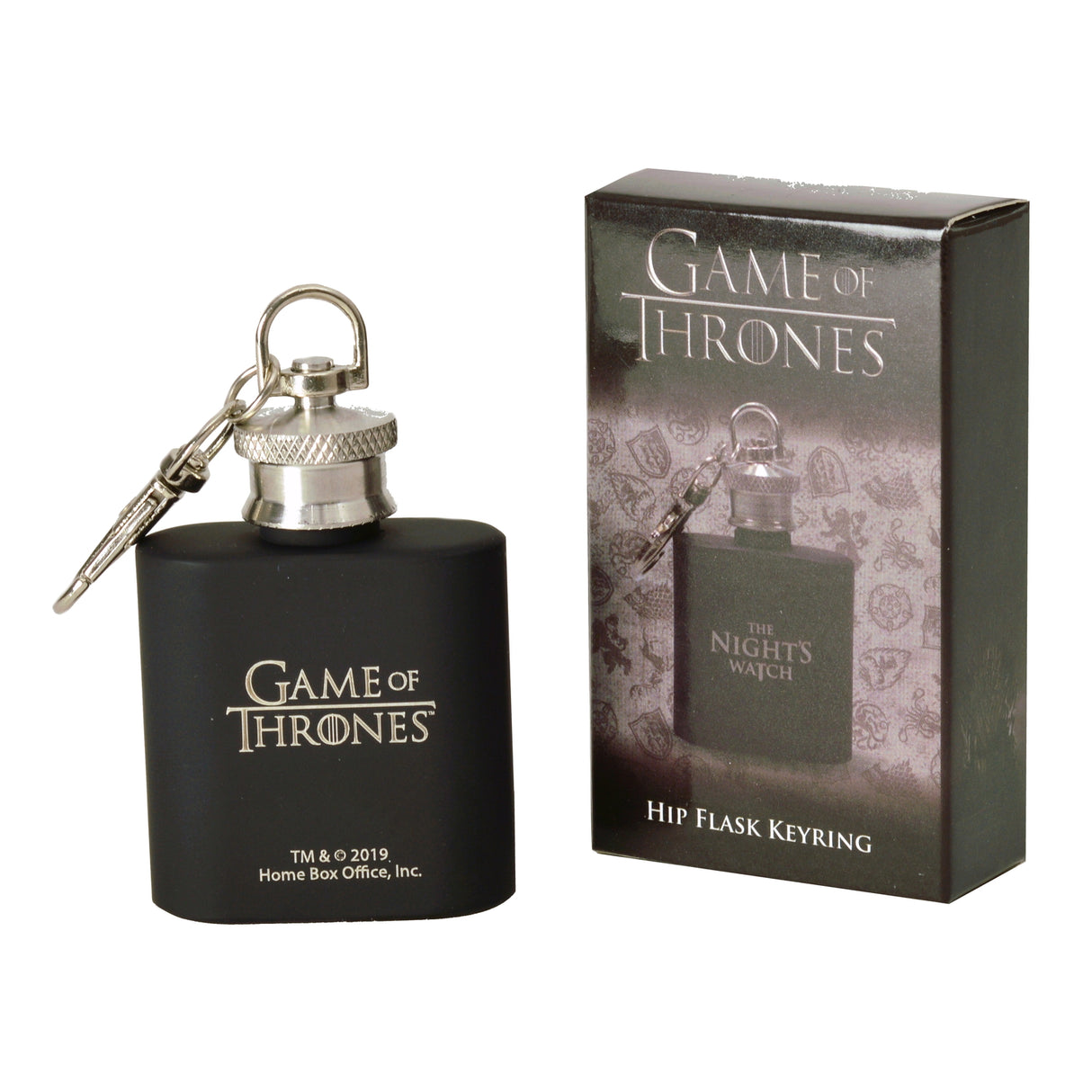 Game of Thrones - Nachtwache Mini Flachmann mit Schlüsselanhänger