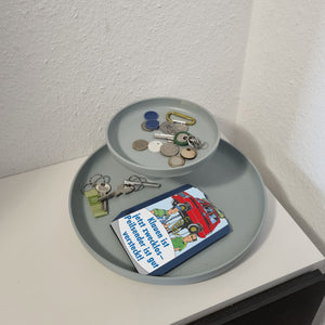 Klauen ist zwecklos Parkscheibe mit lustigem Comic und 2 Einkaufswagenchips