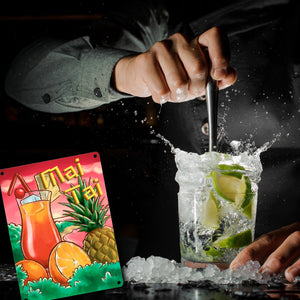 Mai Tai Metallschild - the Cocktail Series mit Retro Motiv
