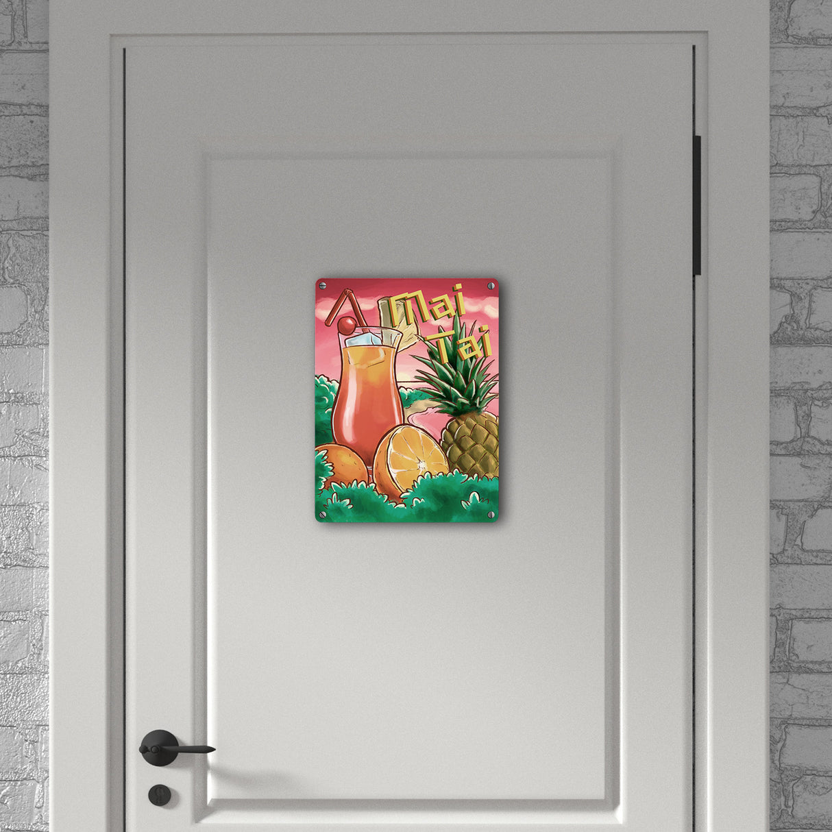 Mai Tai Metallschild - the Cocktail Series mit Retro Motiv