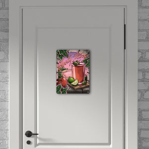 Bloody Mary Metallschild - The Cocktail Series - mit Retro Drink Motiv