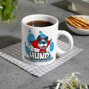 Kaffeebecher mit Superhelden - Dogge - Hund mein Freund und Helfer