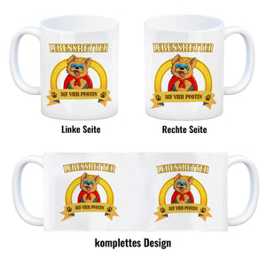 Kaffeebecher mit Superheld - Yorkshire Terrier - Lebensretter auf vier Pfoten