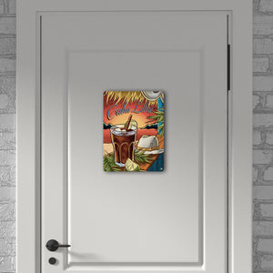 Cuba Libre Metallschild - The Cocktail Series - Retro Drink Motiv