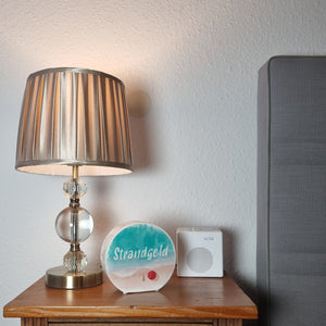 Spardose aus Keramik mit Strand Motiv und Text - Strand und Meer Strandgeld