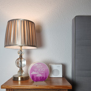 Spardose mit schönem Motiv und Text - Trip to Tokyo in pink