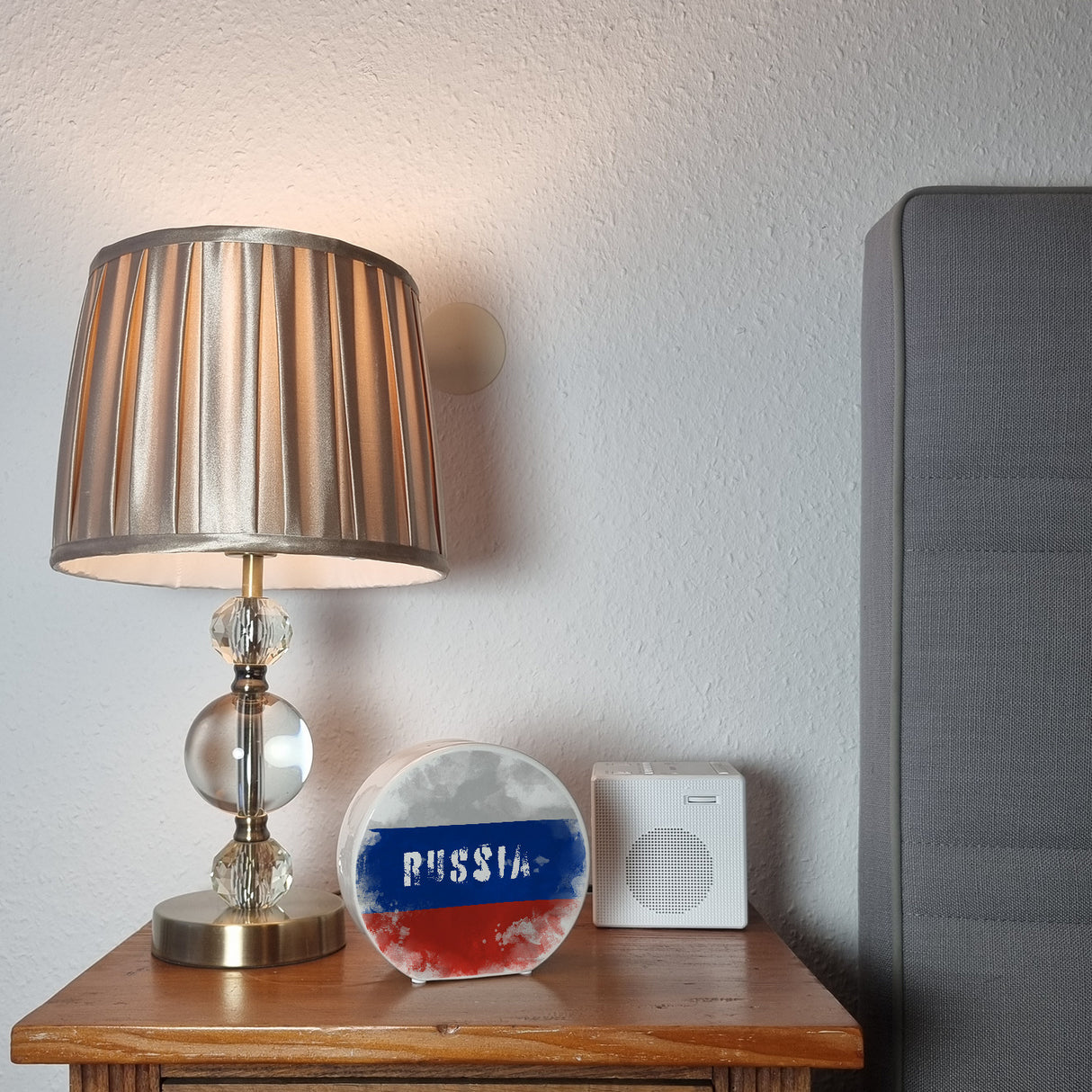 Spardose mit Russland-Flagge im Used Look - Sparschwein für Urlauber