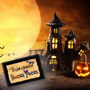 Fußmatte mit Halloween Motiv und Spruch - It's just a bunch of Hocus Pocus -